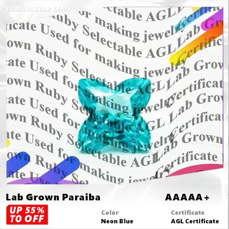TOP Lab Grown Paraiba Quincunx Shape Gemstone for DIY Advanced Jewelry Making Inlay Ring Necklace Selectable AGL Certificate
TOP Lab Grown Paraiba Quincunx Shape Gemstone for DIY Advanced Jewelry Making Inlay Ring Necklace Selectable AGL Certificate