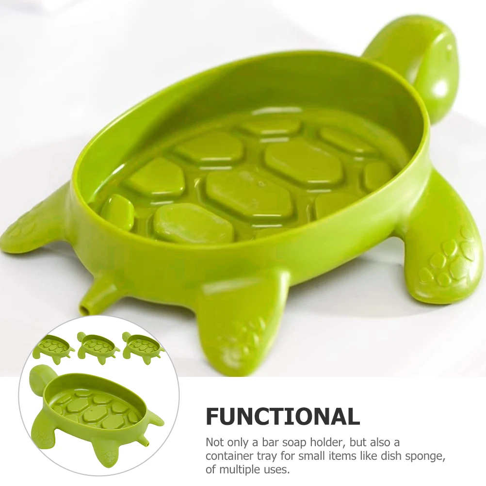 4pcs Turtle Soap Dish Self-Draining Design Countertop Bathroom Shower Holder Sponge Storage Multi-Functional Drying Tray 
4pcs Turtle Soap Dish Self-Draining Design Countertop Bathroom Shower Holder Sponge Storage Multi-Functional Drying Tray