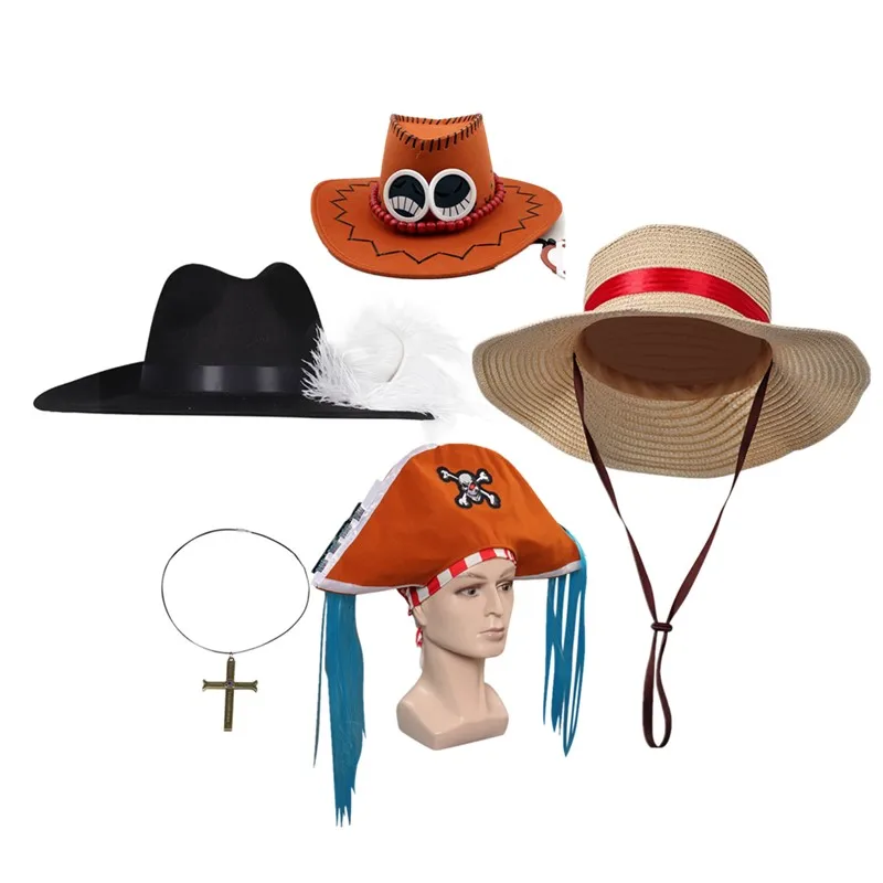 Fantasy Pirate Cap Buggy Cosplay Headband Dracule Mihawk Neclace Luffy Headwear Ace Hat Halloween Carnival Costume Accessories
Fantasy Pirate Cap Buggy Cosplay Headband Dracule Mihawk Neclace Luffy Headwear Ace Hat Halloween Carnival Costume Accessories
