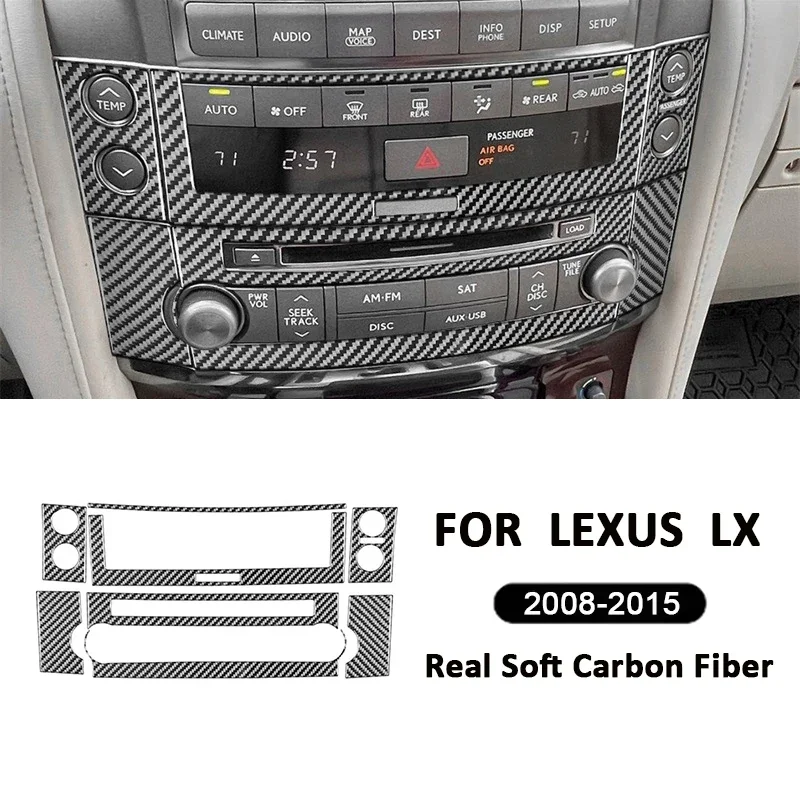 For Lexus LX 2008-2015 Carbon Fiber Auto Central Console Radio Air Conditioning Control Panel Frame Decoration Interior Sticker
For Lexus LX 2008-2015 Carbon Fiber Auto Central Console Radio Air Conditioning Control Panel Frame Decoration Interior Sticker