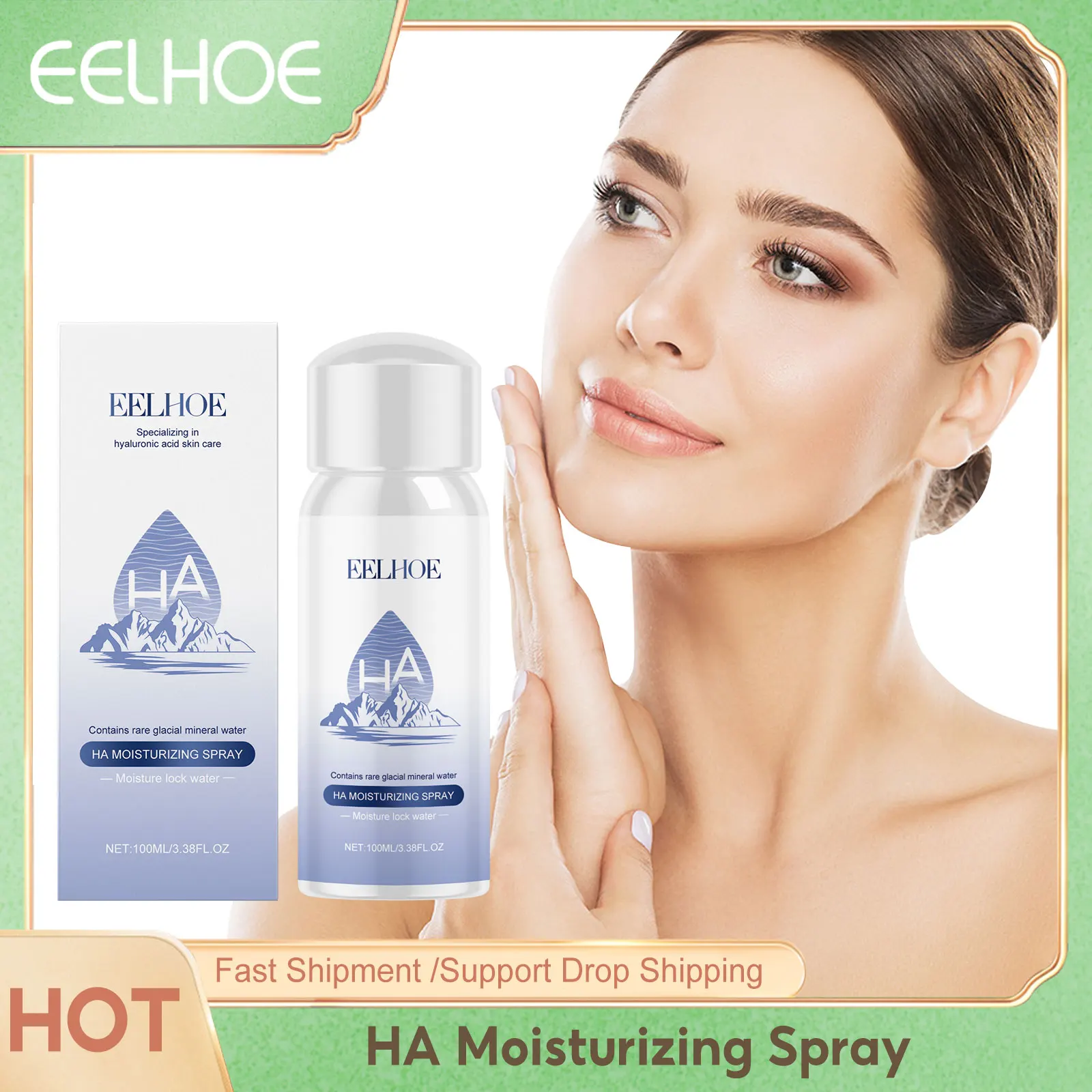 Hyaluronic Acid Moisturizing Spray Anti Dryness Redness Long Lasting Nourishing Hydrated Skin Oil Control Spray Toner for Face
Hyaluronic Acid Moisturizing Spray Anti Dryness Redness Long Lasting Nourishing Hydrated Skin Oil Control Spray Toner for Face