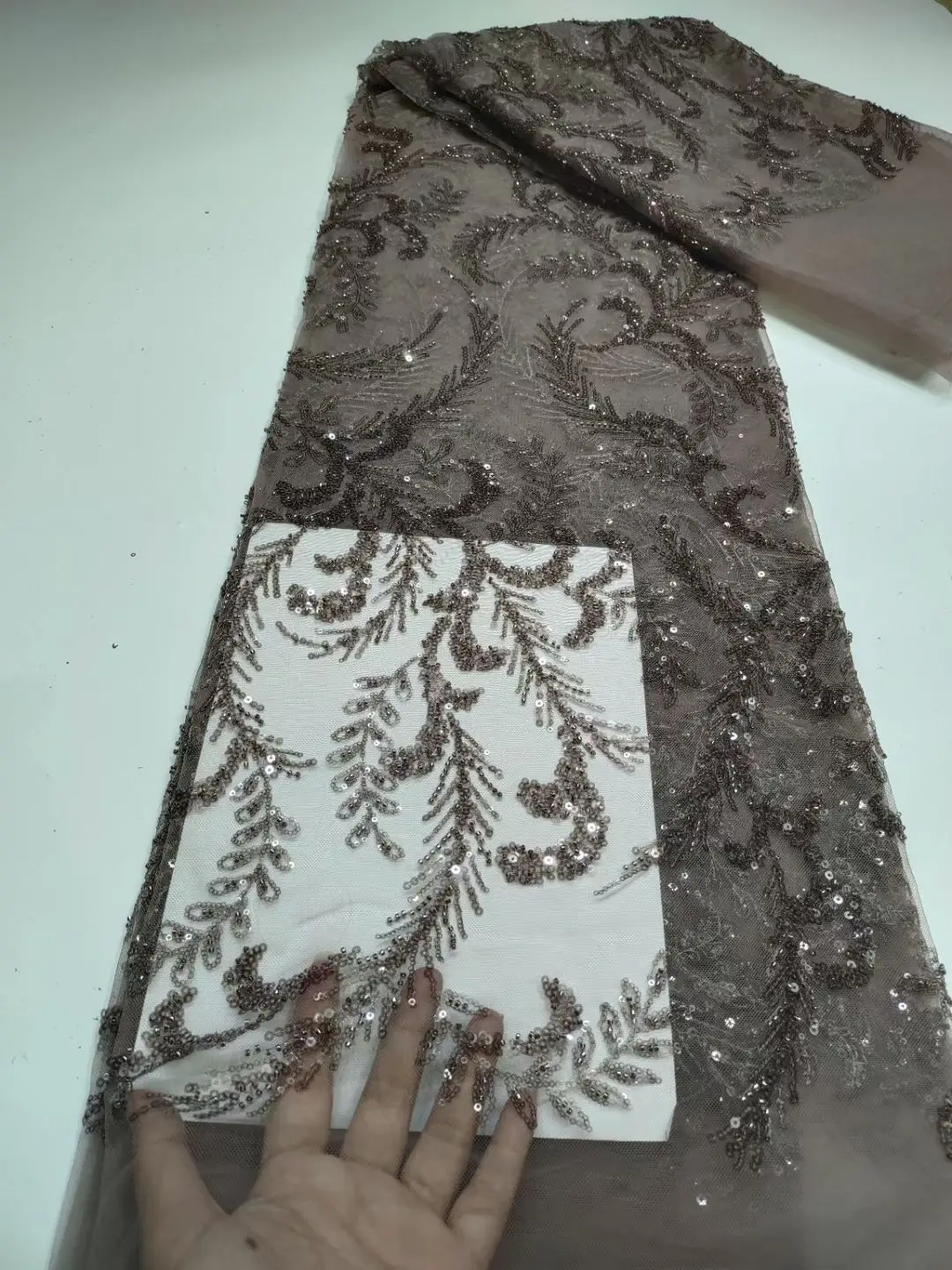 African Lace Fabric Heavy Bead Tulle Lace Embroidery SYJ-1302557 High Quality New French Lace for Wedding Dress
African Lace Fabric Heavy Bead Tulle Lace Embroidery SYJ-1302557 High Quality New French Lace for Wedding Dress