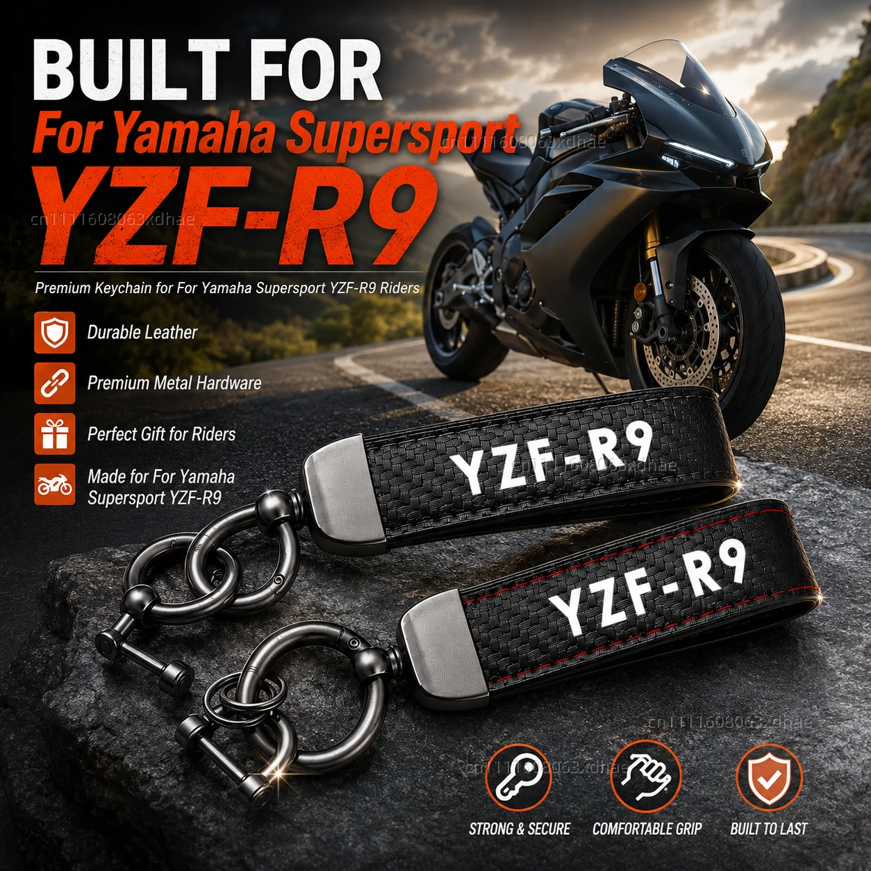High-Grade Leather Motorcycle Keychain Holder Keyring Accessories For Yamaha Supersport YZF-R9 YZF R9 2025
High-Grade Leather Motorcycle Keychain Holder Keyring Accessories For Yamaha Supersport YZF-R9 YZF R9 2025