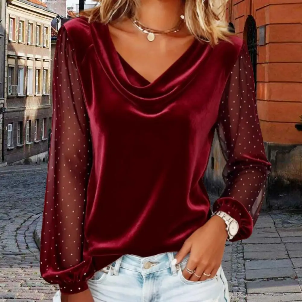 Женский однотонный топ с V-образным вырезом, сетчатыми вставками, стразами и длинными рукавами, с блестящим декором из страз, пуловер с длинными рукавами и сетчатыми вставками, модель 80
Женский однотонный топ с V-образным вырезом, сетчатыми вставками, стразами и длинными рукавами, с блестящим декором из страз, пуловер с длинными рукавами и сетчатыми вставками, модель 80