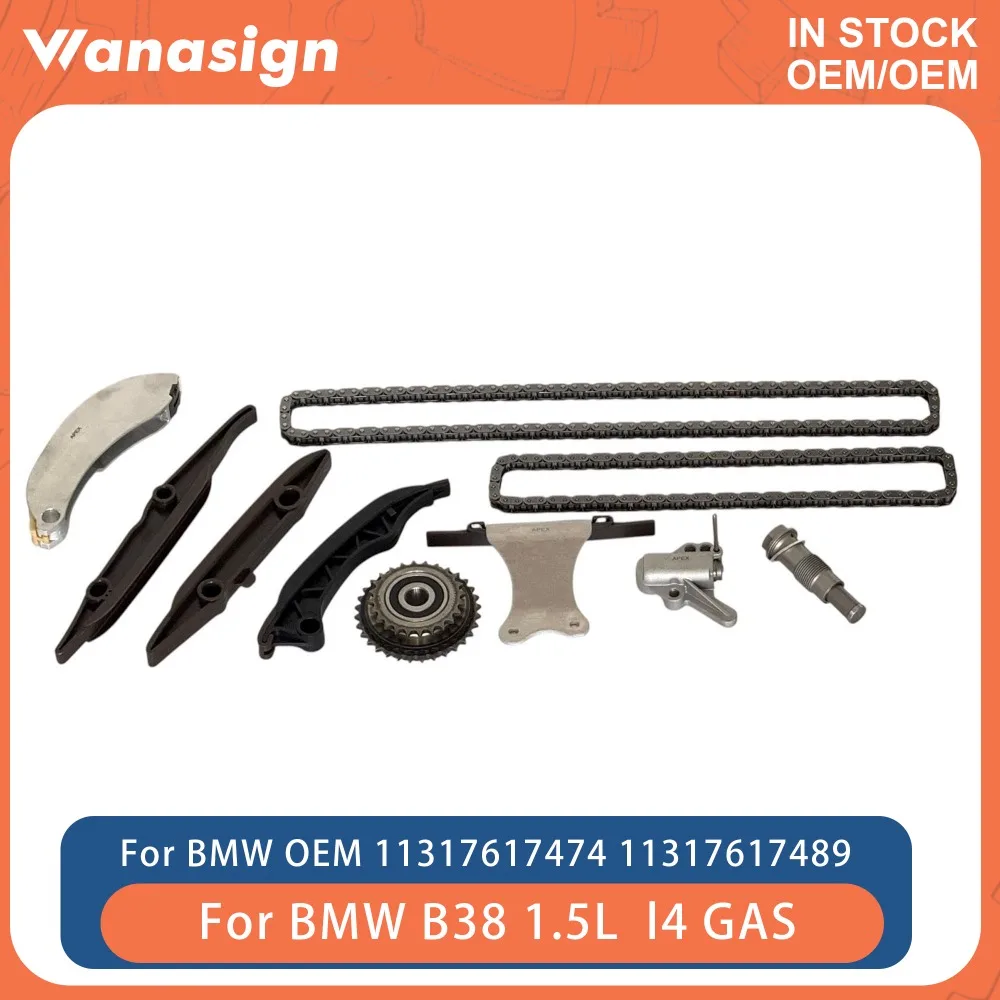 Engine Timing Chain Chain Kit Fit 1.5 L For BMW Mini Cooper 118i 318i X1 X2 F20 F30 F55 F56 F33 F90 F37 F54 F60 B38 B38A15
Engine Timing Chain Chain Kit Fit 1.5 L For BMW Mini Cooper 118i 318i X1 X2 F20 F30 F55 F56 F33 F90 F37 F54 F60 B38 B38A15