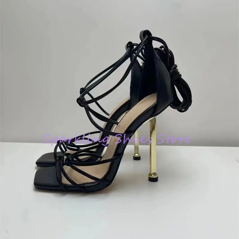Fashion Narrow Bownknot Band Peep Toe Women Sandals Sexy Leg Cross Strap Stiletto High Heel Shoes Ladies Party Dress Gladiator
Fashion Narrow Bownknot Band Peep Toe Women Sandals Sexy Leg Cross Strap Stiletto High Heel Shoes Ladies Party Dress Gladiator