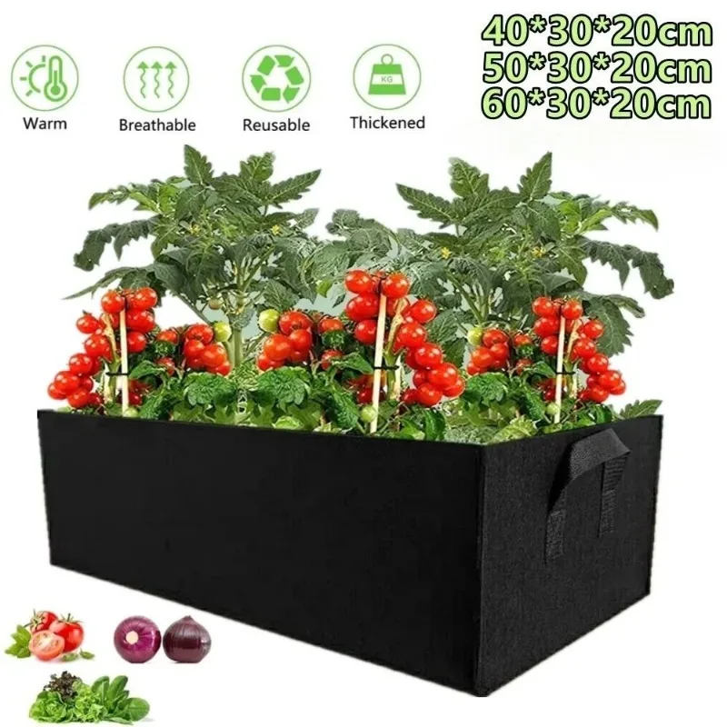 Pots for Plants Grow Bag Rectangle Garden Accessories Handles Felt Planting Nursery Vegetable Tomato Potato 
Pots for Plants Grow Bag Rectangle Garden Accessories Handles Felt Planting Nursery Vegetable Tomato Potato