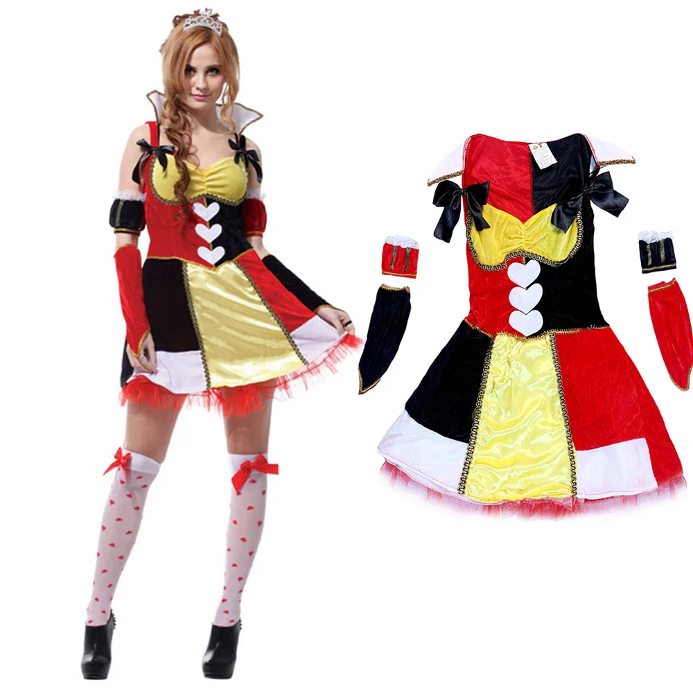 Adult female Red Queen Women's Clothing Sexy Royal Role-playing Costumes Fantasy Carnival Fairy Tale Drama Costumes
Adult female Red Queen Women's Clothing Sexy Royal Role-playing Costumes Fantasy Carnival Fairy Tale Drama Costumes