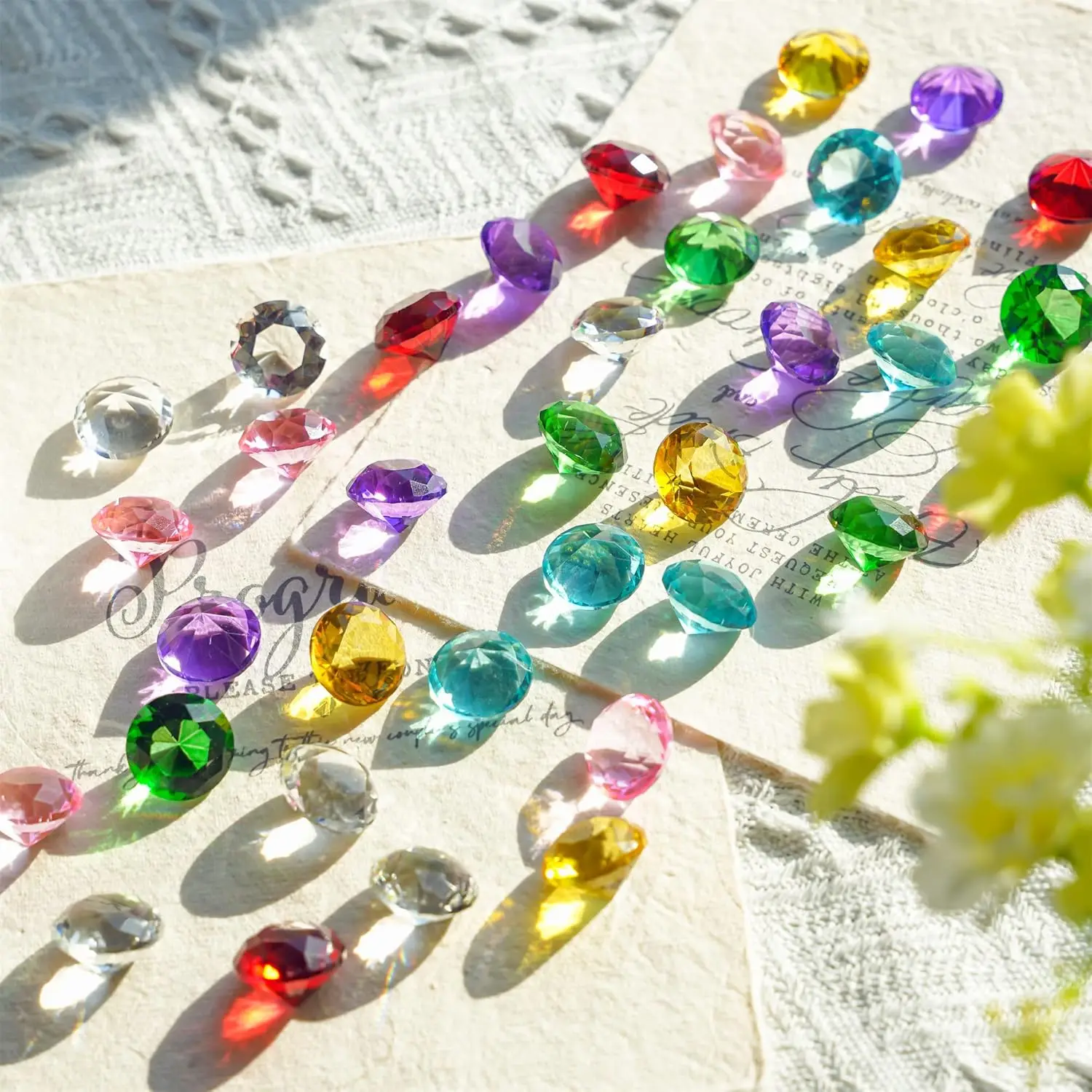 36pcs 0.8'' Multi-Color Art Glass Diamonds Vase Fillers Wedding Table Scattering Christmas Party Decor
36pcs 0.8'' Multi-Color Art Glass Diamonds Vase Fillers Wedding Table Scattering Christmas Party Decor
