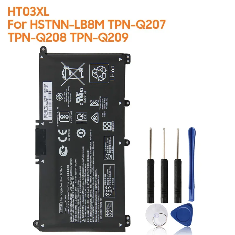Replacement Battery HT03XL HSTNN-LB8M For HP 14 15 TPN-Q209 TPN-Q210 14-CE2015TX 14-CE2016TX 15-CS1006TX 14S-DP0004AU
Replacement Battery HT03XL HSTNN-LB8M For HP 14 15 TPN-Q209 TPN-Q210 14-CE2015TX 14-CE2016TX 15-CS1006TX 14S-DP0004AU