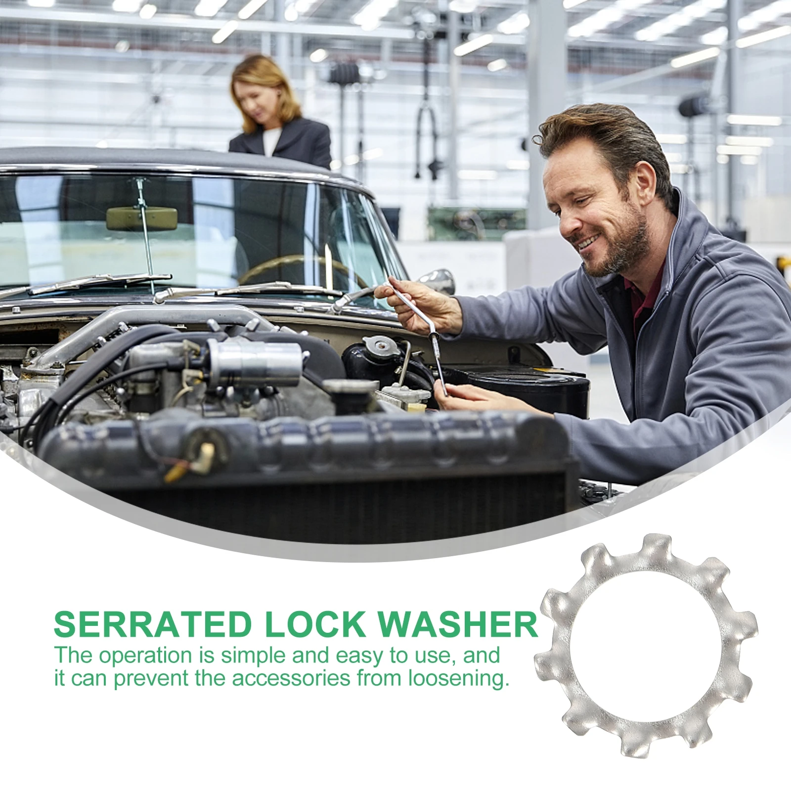 280pcs External Flat Tooth Lock Washers Stainless Steel Serrated Fasteners Quick Locking Shockproof Washer Serrated Star 
280pcs External Flat Tooth Lock Washers Stainless Steel Serrated Fasteners Quick Locking Shockproof Washer Serrated Star