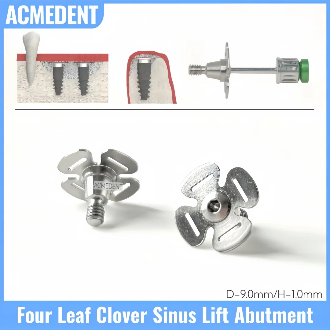 Dentl Four Leaf Clover Sinus Lift Abutment Crestal Temporary Abutments Titanium Screw Implant Accessories Base Cap Fits OSS
Dentl Four Leaf Clover Sinus Lift Abutment Crestal Temporary Abutments Titanium Screw Implant Accessories Base Cap Fits OSS