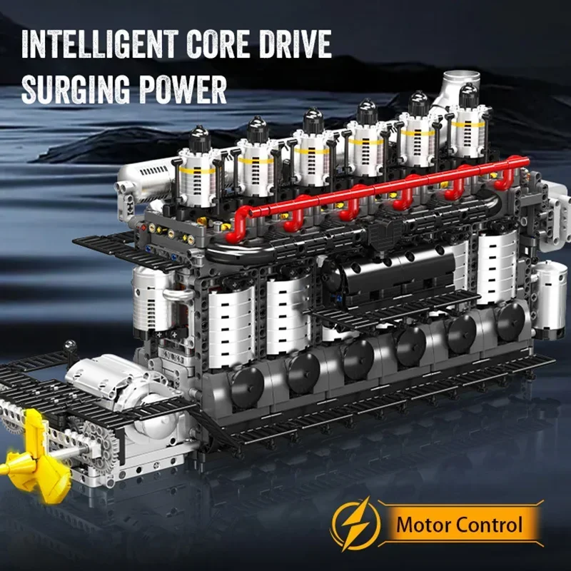 3222PCS Mould King 10209 MOC Inline Six-Cylinder Carrier Engine Model Building Blocks Toys DIY Collectible Set Birthday Gifts
3222PCS Mould King 10209 MOC Inline Six-Cylinder Carrier Engine Model Building Blocks Toys DIY Collectible Set Birthday Gifts