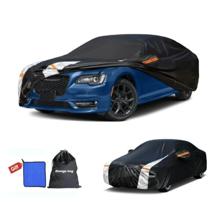 Car Cover Waterproof All Weather, Full Exterior Sedan Cover Universal Fit Chevrolet Impala, Chrysler 300 Series, Mercedes-Benz
Car Cover Waterproof All Weather, Full Exterior Sedan Cover Universal Fit Chevrolet Impala, Chrysler 300 Series, Mercedes-Benz