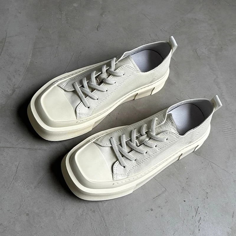 New Concise Design Comfortable Breathable Square Toe Genuine Leather Casual Shoes Men's Sneakers Flats Sport Board Shoes Male
New Concise Design Comfortable Breathable Square Toe Genuine Leather Casual Shoes Men's Sneakers Flats Sport Board Shoes Male
