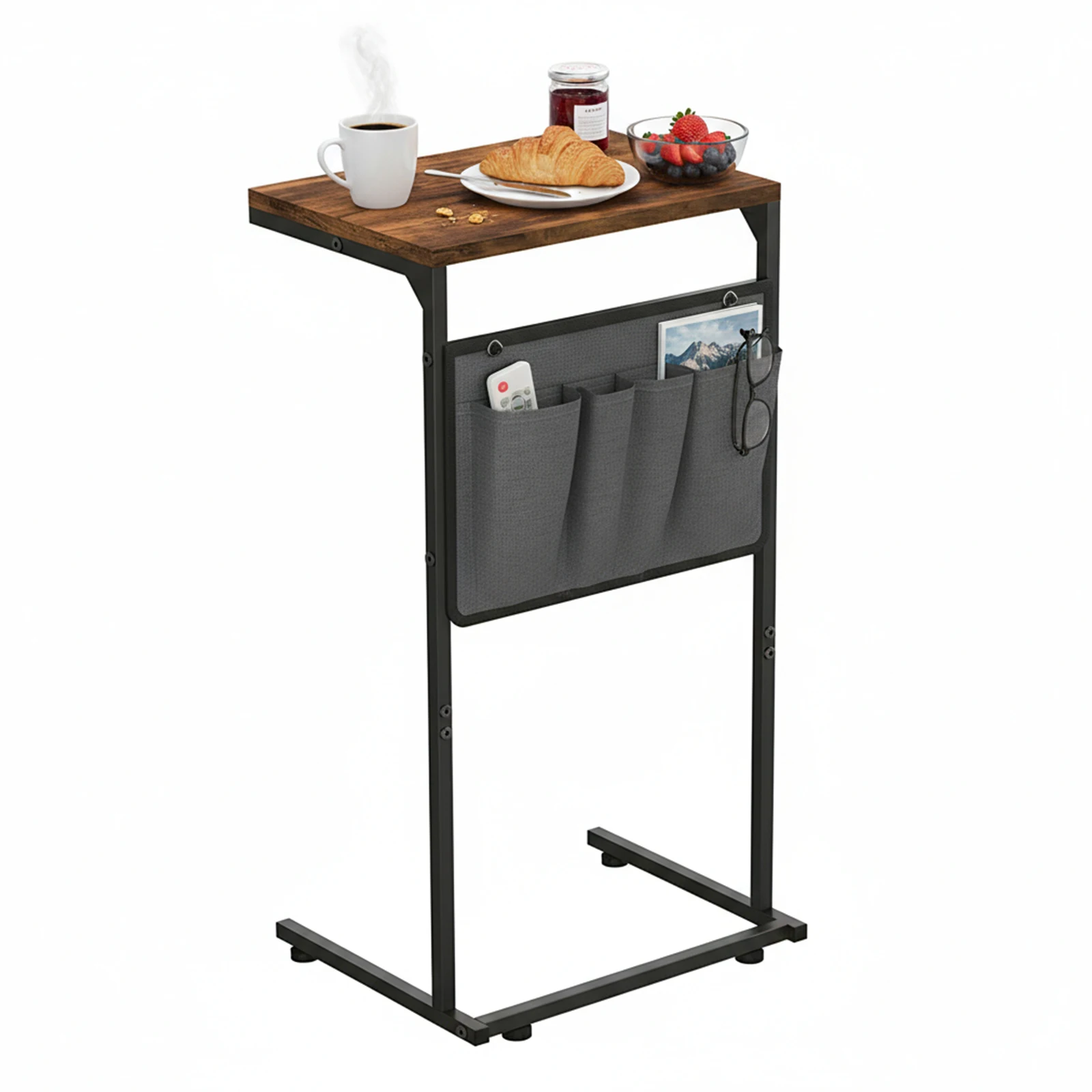 C Shaped End Table with Storage Bag Small Couch Side Table Small Coffee Stand Sofa Tray Desk for Small Space Living Room Bedroom
C Shaped End Table with Storage Bag Small Couch Side Table Small Coffee Stand Sofa Tray Desk for Small Space Living Room Bedroom