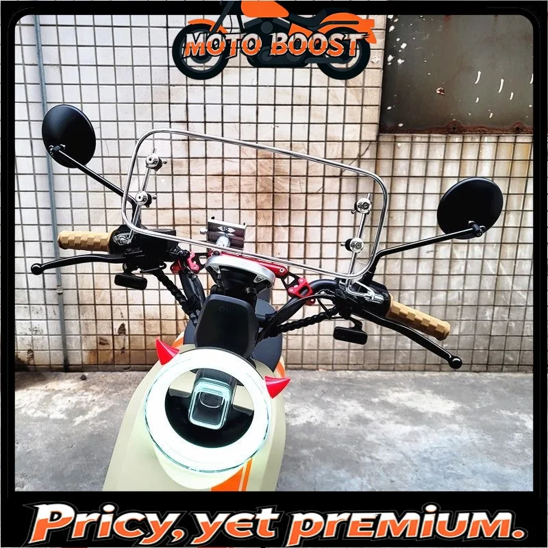 【Premium quality】FOR Universal Air Guide Durable HD Retro Front Windscreen Height Increase Modified Protection for E-Bike
【Premium quality】FOR Universal Air Guide Durable HD Retro Front Windscreen Height Increase Modified Protection for E-Bike