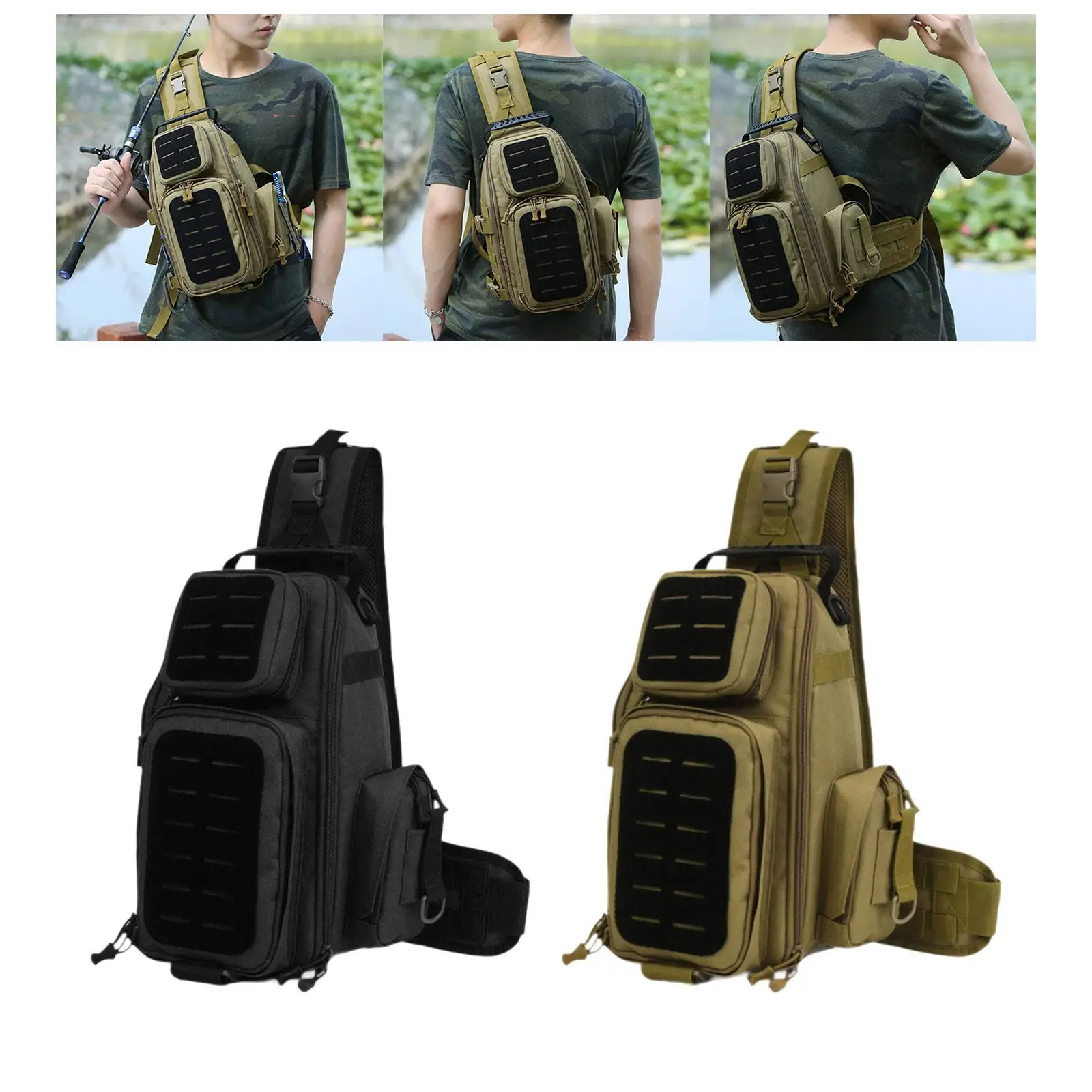 Fishing Sling Bag Organizer Fishing Tackle Storage Bag for Saltwater Fishing Men
Fishing Sling Bag Organizer Fishing Tackle Storage Bag for Saltwater Fishing Men