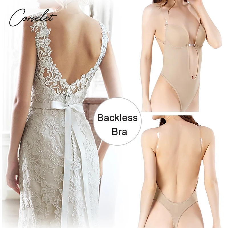 One Piece Backless Bodysuit Corset For Woman Strapless Bra Thongs Body Shapewear Invisible Underwear Push Up For Wedding Dress
One Piece Backless Bodysuit Corset For Woman Strapless Bra Thongs Body Shapewear Invisible Underwear Push Up For Wedding Dress