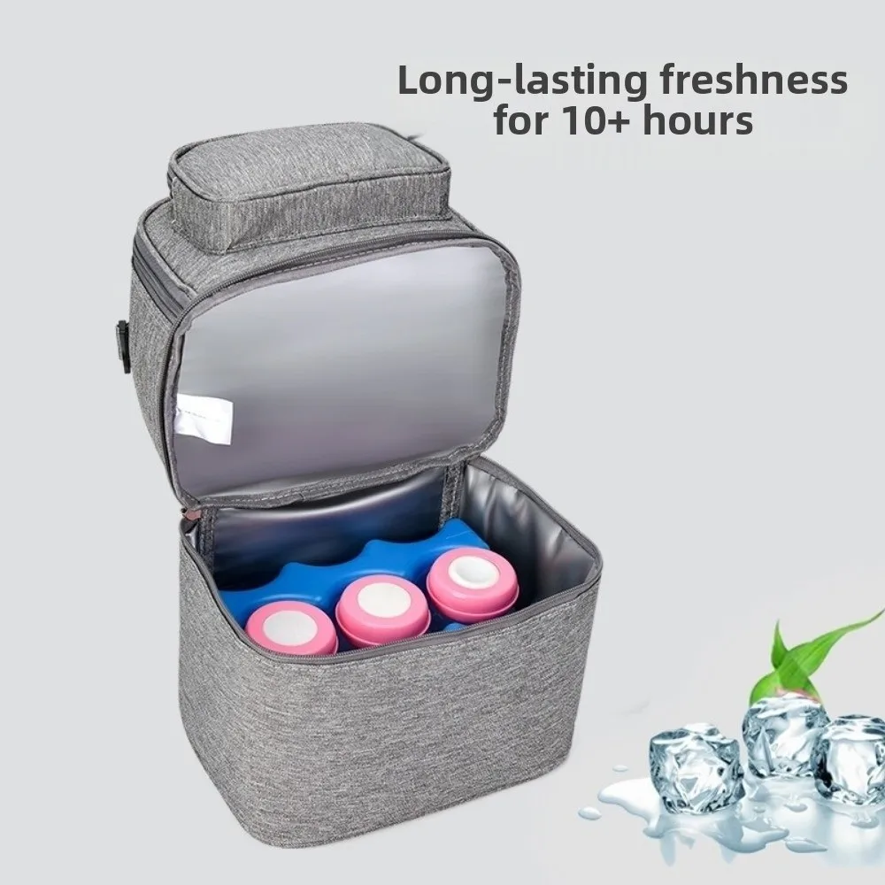Large Capacity Maternity Backpack Insulation Material Double Layer Baby Food Backpack Handbag Style Fresh Preservation
Large Capacity Maternity Backpack Insulation Material Double Layer Baby Food Backpack Handbag Style Fresh Preservation