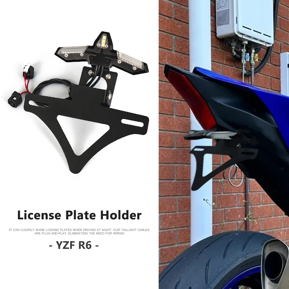 YZFR6 For Yamaha YZF R6 YZF-R6 2015-2025 Motorcycle Black Tail Tidy License Plate Holder Eliminator Registration Frame Bracket
YZFR6 For Yamaha YZF R6 YZF-R6 2015-2025 Motorcycle Black Tail Tidy License Plate Holder Eliminator Registration Frame Bracket