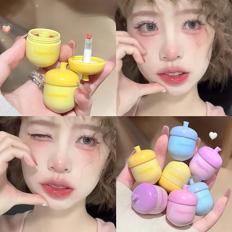 Lip Gloss Pinecone Design Mirror Shine Water Glow Brightening Plumping Lip Tint Coral Pink Hyaluronic Acid for Students Daily
Lip Gloss Pinecone Design Mirror Shine Water Glow Brightening Plumping Lip Tint Coral Pink Hyaluronic Acid for Students Daily