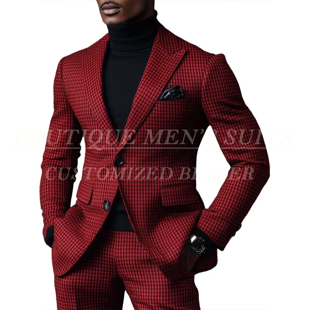 Classic Slim Fit Men's Suits 2 Piece Formal Single Breasted Peak Lapel Blazer High Quality Business Male Clothing Costume
Classic Slim Fit Men's Suits 2 Piece Formal Single Breasted Peak Lapel Blazer High Quality Business Male Clothing Costume