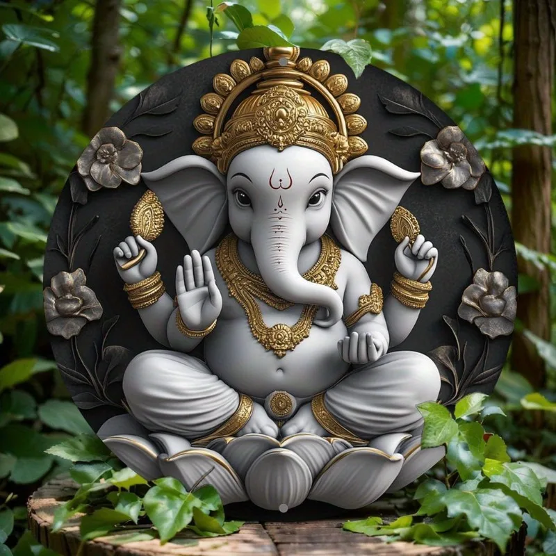 Ganesha-Themed Round Aluminum Wall Art, Perfect for Home, Office, Bar & Kitchen Decor, Ideal Holiday Gift
Ganesha-Themed Round Aluminum Wall Art, Perfect for Home, Office, Bar & Kitchen Decor, Ideal Holiday Gift