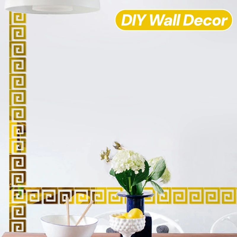 5x5cm/10x10cm Acrylic Mirror Self-Adhesive Wall Sticker for Living Room Bedroom Edge Strip Corner Line Ceiling Border Home Decor
5x5cm/10x10cm Acrylic Mirror Self-Adhesive Wall Sticker for Living Room Bedroom Edge Strip Corner Line Ceiling Border Home Decor