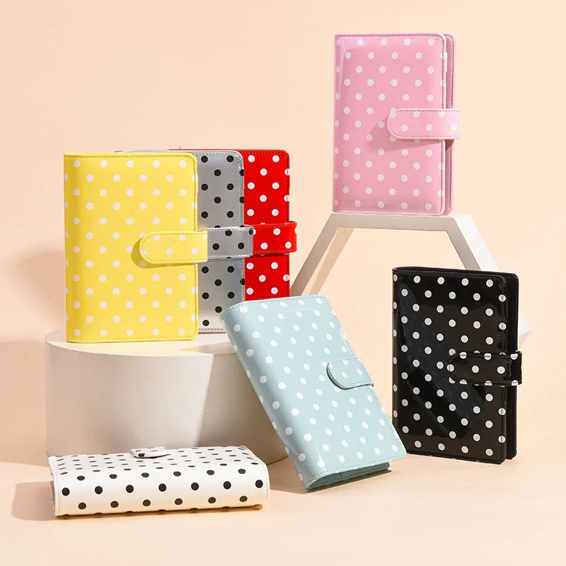 Macaron Polka Dot A6 Binder Notebook, Custom Loose Leaf Cash Budget Book Financial Planning Organizer
Macaron Polka Dot A6 Binder Notebook, Custom Loose Leaf Cash Budget Book Financial Planning Organizer