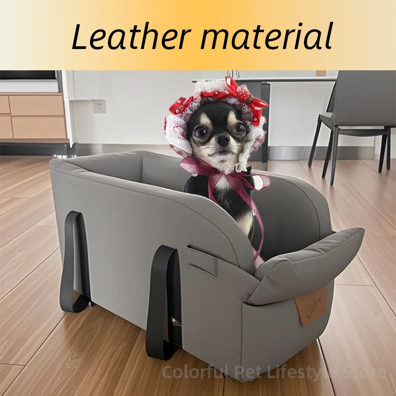 Puppy Dog Car Seat Travel Central Control PU Leather Pet Carrier for Small Dogs Chihuahua Cats Car Transport Dog Accessories
Puppy Dog Car Seat Travel Central Control PU Leather Pet Carrier for Small Dogs Chihuahua Cats Car Transport Dog Accessories