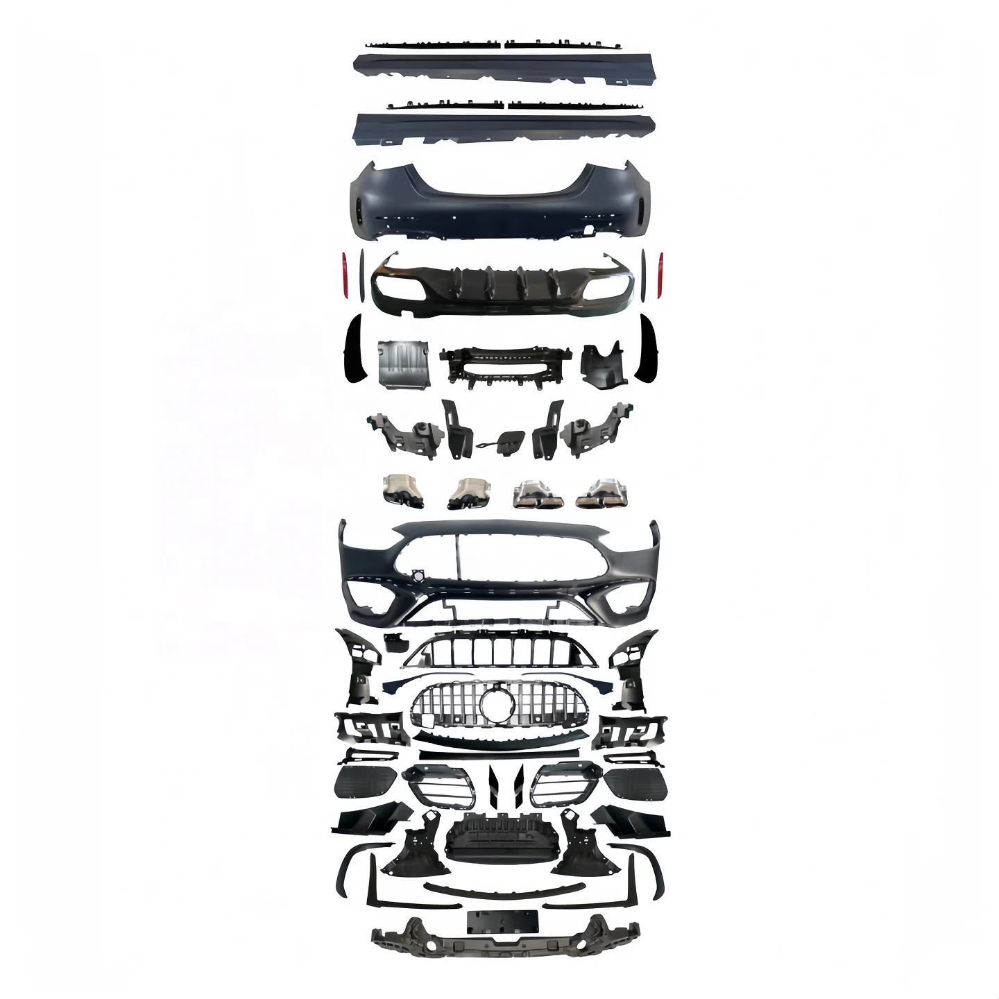 Dream Garage Real C63S Bodykit For Benz W206 C Class Upgrade To Real C63S Front Rear Bumper Skirts Rear Diffuser Ehxaust Pipe Gr
Dream Garage Real C63S Bodykit For Benz W206 C Class Upgrade To Real C63S Front Rear Bumper Skirts Rear Diffuser Ehxaust Pipe Gr