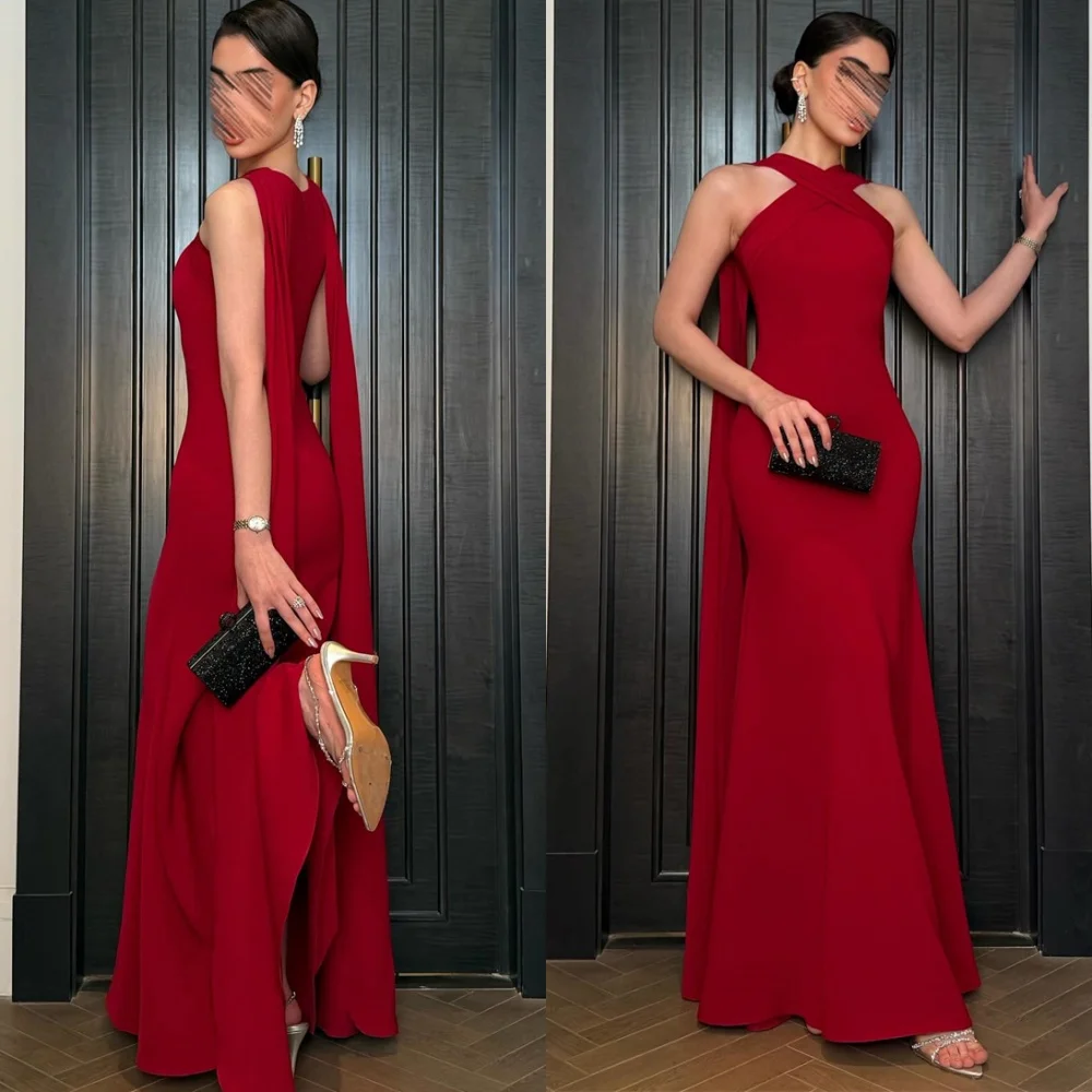 Customized Mermaid Simple Red Jersey Evening Dresses Exquisite Sleeveless Homecoming Dresses Luxury Special Occasion Gowns
Customized Mermaid Simple Red Jersey Evening Dresses Exquisite Sleeveless Homecoming Dresses Luxury Special Occasion Gowns