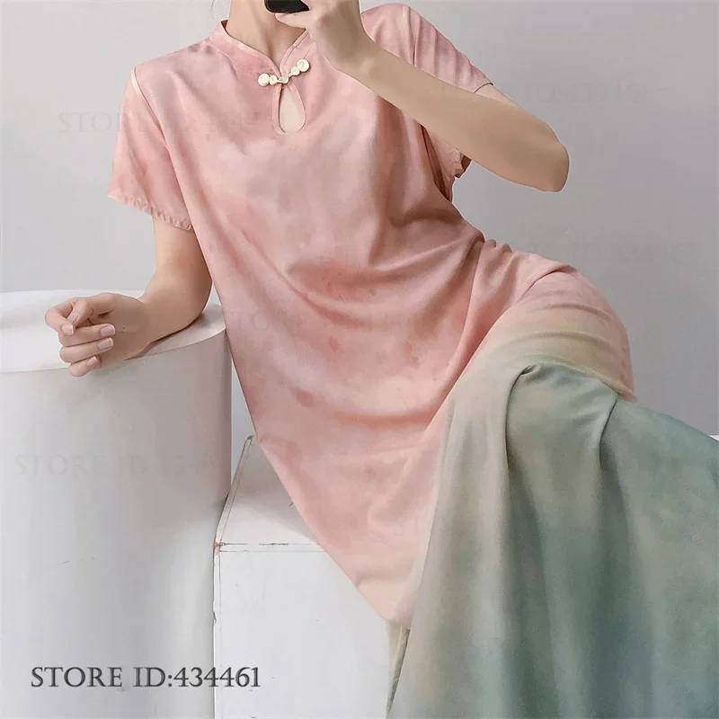 Plus Size Female Long Nightgown Loungewear New Chines Style Sleepwear Nightdress Summer New Nightdress Homewear Loose Loungewear
Plus Size Female Long Nightgown Loungewear New Chines Style Sleepwear Nightdress Summer New Nightdress Homewear Loose Loungewear