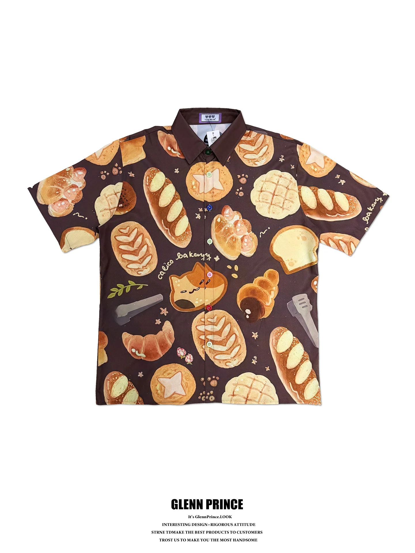 GPstudio Japanese Retro Fun Bread Print Short Sleeve Men's Shirt Summer Beach Vacation Casual Floral Shirt Loose Fit Printed ...
GPstudio Japanese Retro Fun Bread Print Short Sleeve Men's Shirt Summer Beach Vacation Casual Floral Shirt Loose Fit Printed ...