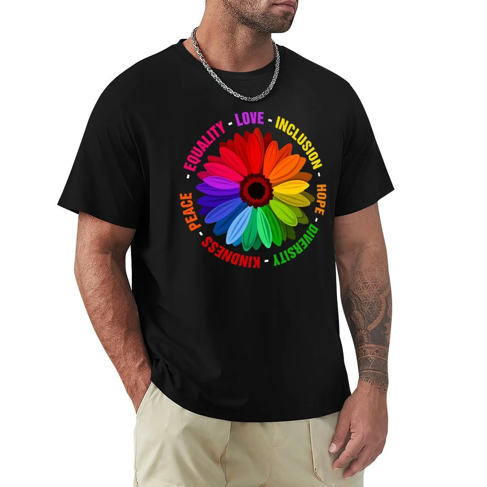 Kindness Peace Equality Love Inclusion Hope Diversity T Shirt T-Shirt kawaii clothes for a boy graphic t shirts men
Kindness Peace Equality Love Inclusion Hope Diversity T Shirt T-Shirt kawaii clothes for a boy graphic t shirts men