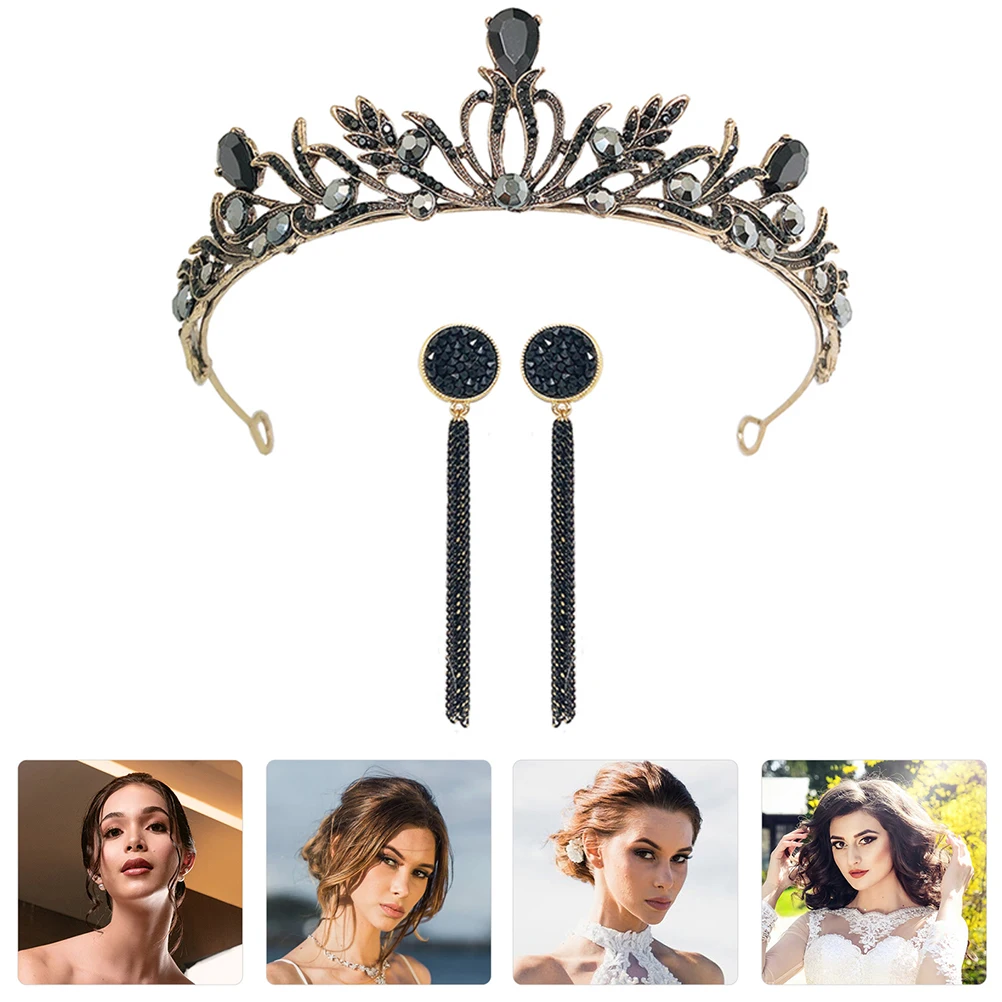 Crown Earrings Wedding Hairb s Alloy Accessory Vintage Bride Headdress Elegant Accessories Set for Party Bridal
Crown Earrings Wedding Hairb s Alloy Accessory Vintage Bride Headdress Elegant Accessories Set for Party Bridal