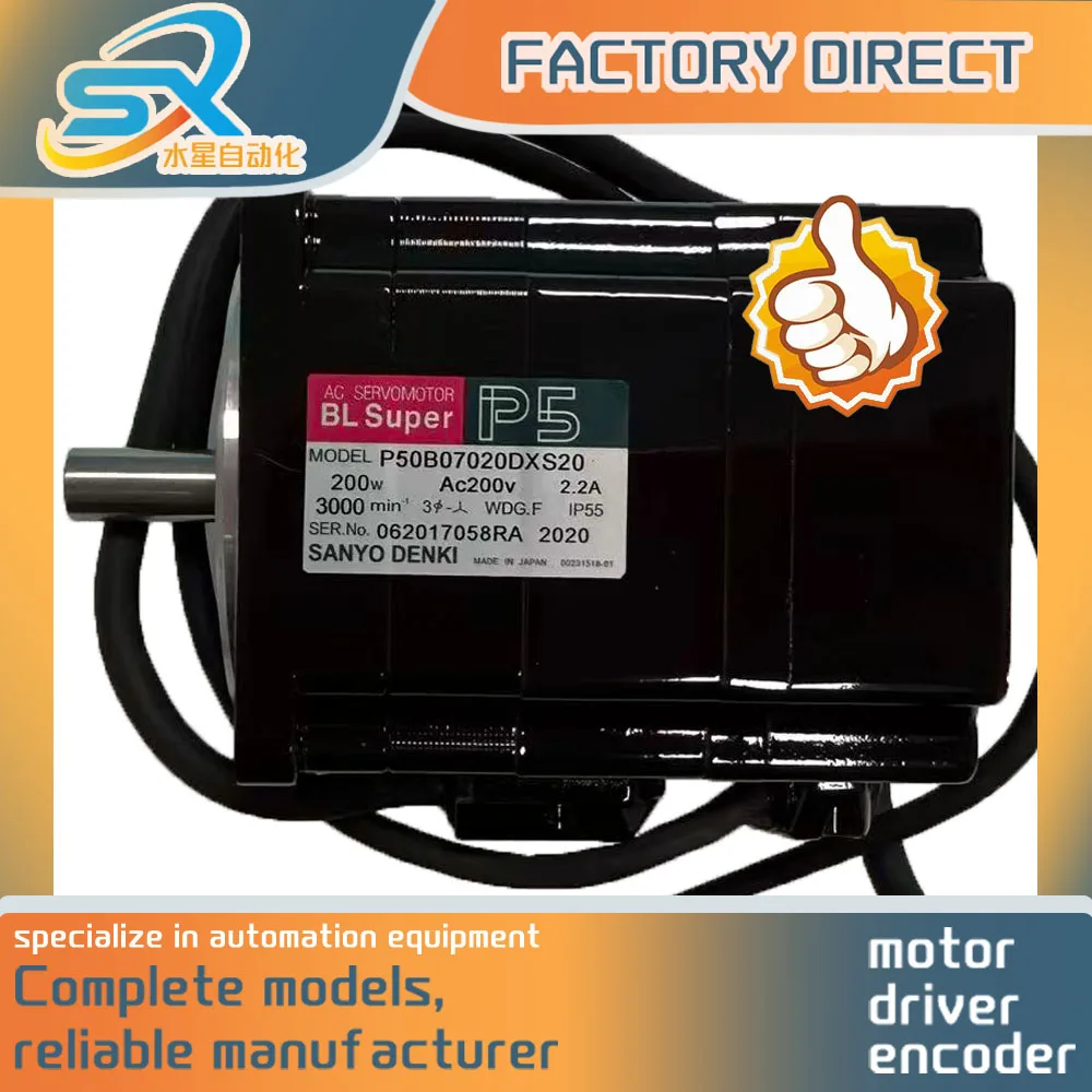 Sanyo Servo Motor P50B07020DXS20 200W Works Well for Industrial Automation
Sanyo Servo Motor P50B07020DXS20 200W Works Well for Industrial Automation