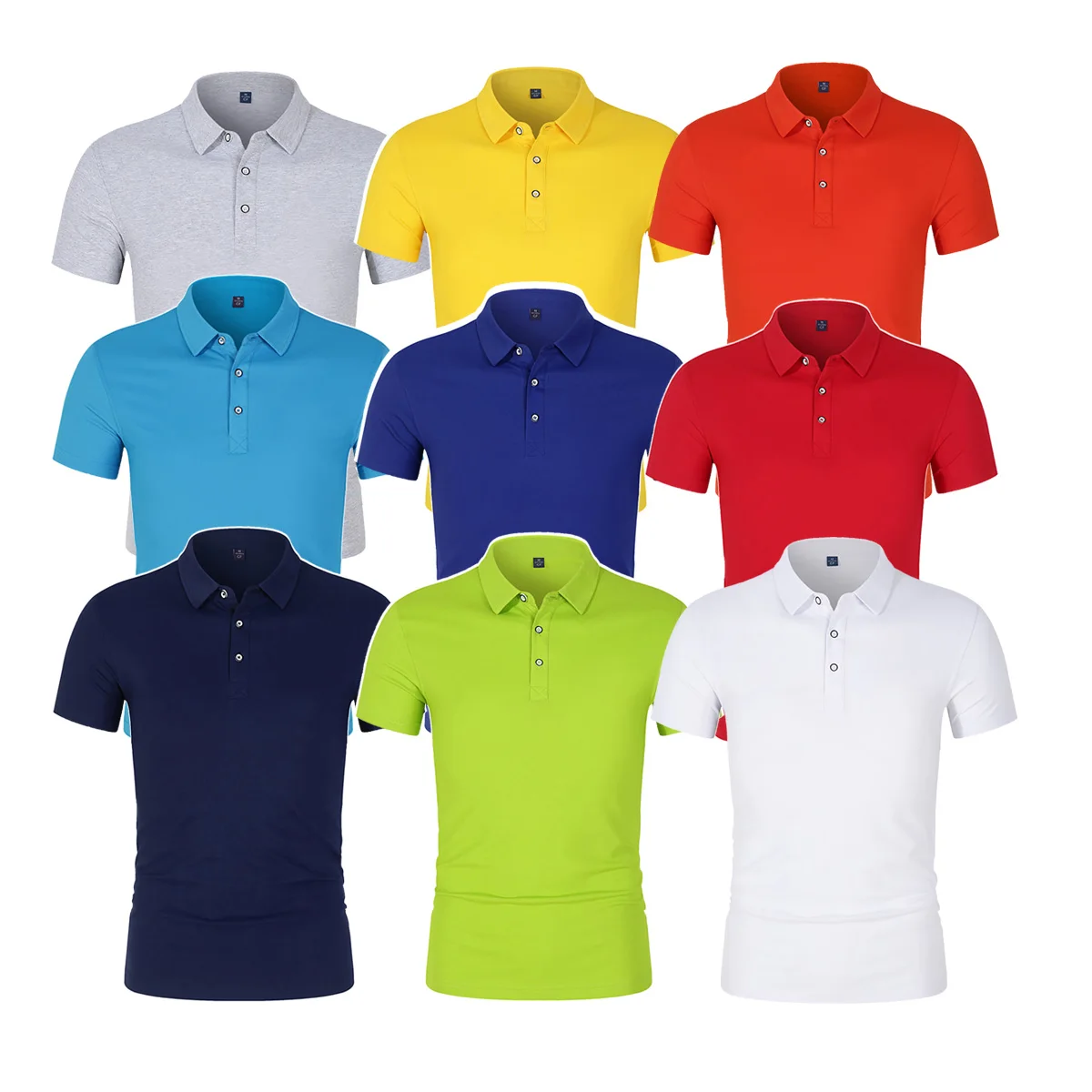 Men's Polo Shirt Spring Summer Solid Color Short Sleeve T-shirt Team Clothing Customization Black White Multiple Color Options
Men's Polo Shirt Spring Summer Solid Color Short Sleeve T-shirt Team Clothing Customization Black White Multiple Color Options