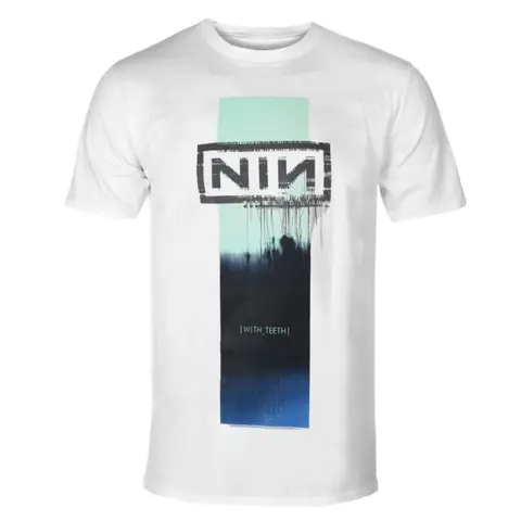 Nine Inch Nails - With Teeth Art Pattern Printed T-shirt - Industrial Rock Band T-shirt Men and Women T-shirt