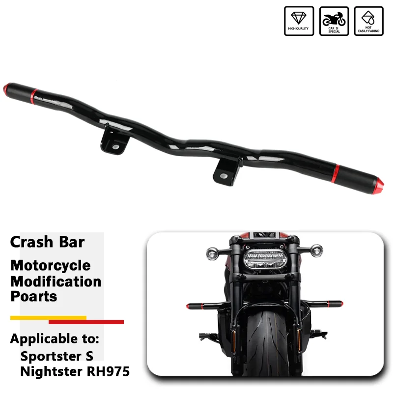 Motorcycle Front Highway Crash Bar Engine Guard Black Flat-Out Bar Bumper For Harley Sportster 1250S RH 975 RH975S RH1250S 21-Up
Motorcycle Front Highway Crash Bar Engine Guard Black Flat-Out Bar Bumper For Harley Sportster 1250S RH 975 RH975S RH1250S 21-Up