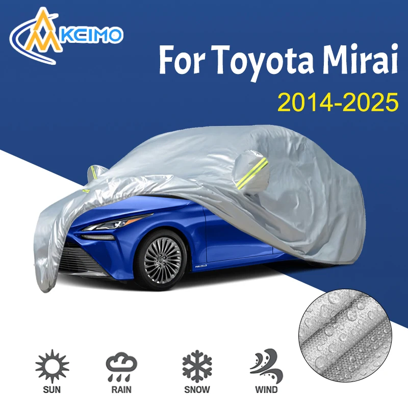 190T Car Cover Outdoor Sunshade Snow Sun UV Protection Four Seasons Car exterior accessories For Toyota Mirai 2014-2025
190T Car Cover Outdoor Sunshade Snow Sun UV Protection Four Seasons Car exterior accessories For Toyota Mirai 2014-2025