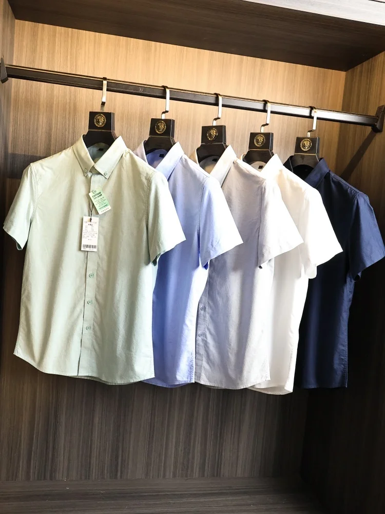 100% Long Staple Cotton Men's Business Casual Short Sleeve Shirt Breathable Premium Quality Spring Summer Fashion Urban Style
100% Long Staple Cotton Men's Business Casual Short Sleeve Shirt Breathable Premium Quality Spring Summer Fashion Urban Style