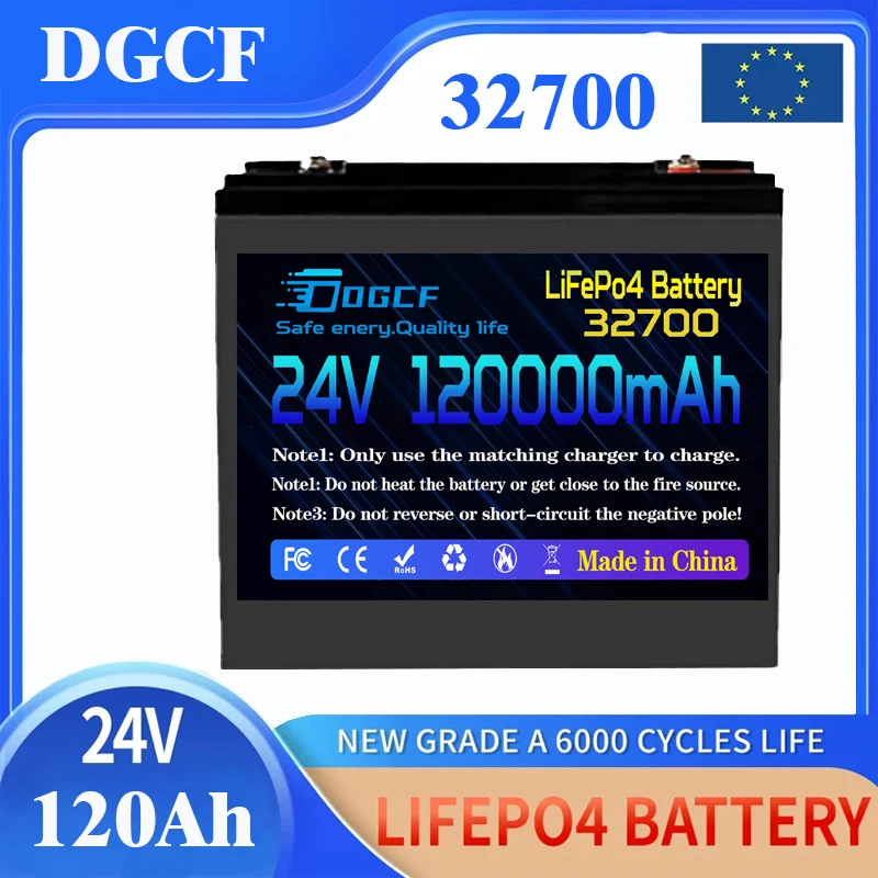 New 32700 24V 150Ah LiFePO4 Battery with Built-in BMS for RV Marine Solar Overland Off-Grid Rechargeable Lithium Iron Phosphate
New 32700 24V 150Ah LiFePO4 Battery with Built-in BMS for RV Marine Solar Overland Off-Grid Rechargeable Lithium Iron Phosphate