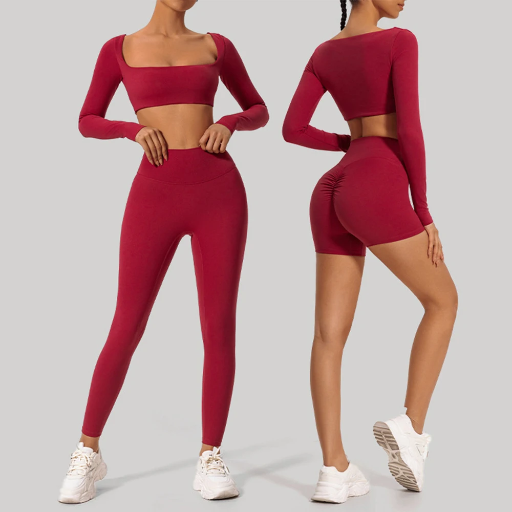 2 Pieces Yoga Suit Women's Tracksuit Sports Set Sportswear Women Gym Set Running Workout Long Sleeve Sports Shirt Yoga Clothing
2 Pieces Yoga Suit Women's Tracksuit Sports Set Sportswear Women Gym Set Running Workout Long Sleeve Sports Shirt Yoga Clothing
