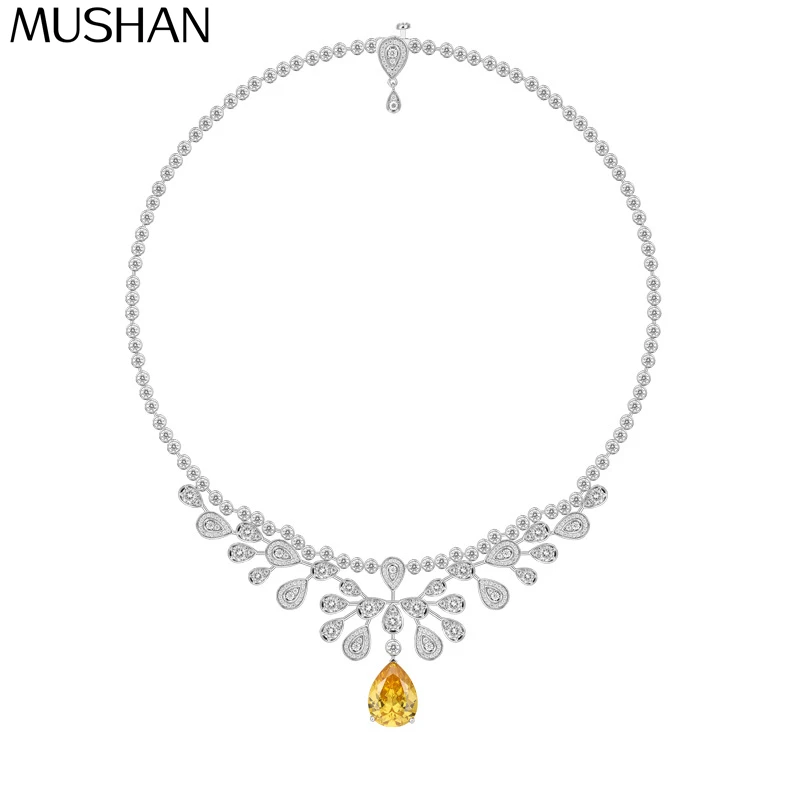 MS MuShan Luxury Jewelry 925 Sterling Silver Necklace Zircon 5A Heart Anniversary for Women 18K Gold Plated Premium Pendant
MS MuShan Luxury Jewelry 925 Sterling Silver Necklace Zircon 5A Heart Anniversary for Women 18K Gold Plated Premium Pendant