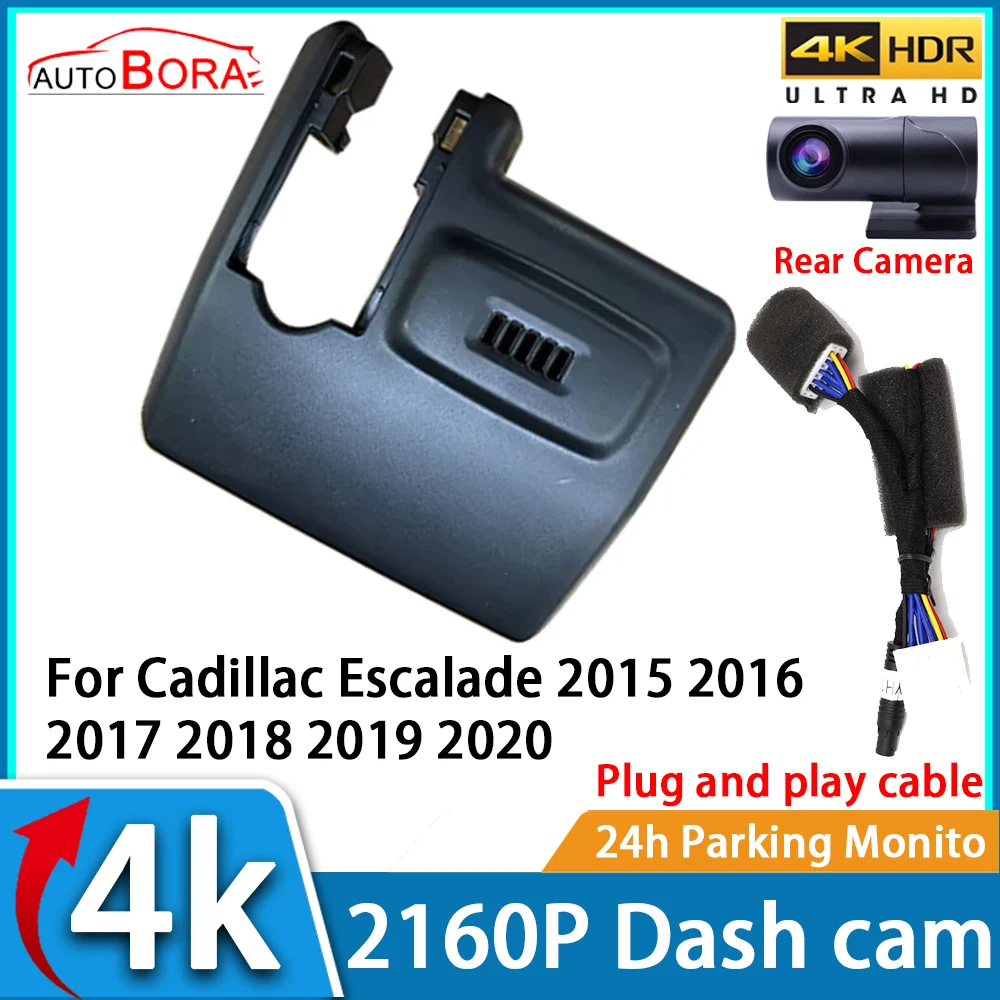 AutoBora DVR Dash Cam UHD 4K 2160P Car Video Recorder Night Vision for Cadillac Escalade 2015 2016 2017 2018 2019 2020
AutoBora DVR Dash Cam UHD 4K 2160P Car Video Recorder Night Vision for Cadillac Escalade 2015 2016 2017 2018 2019 2020