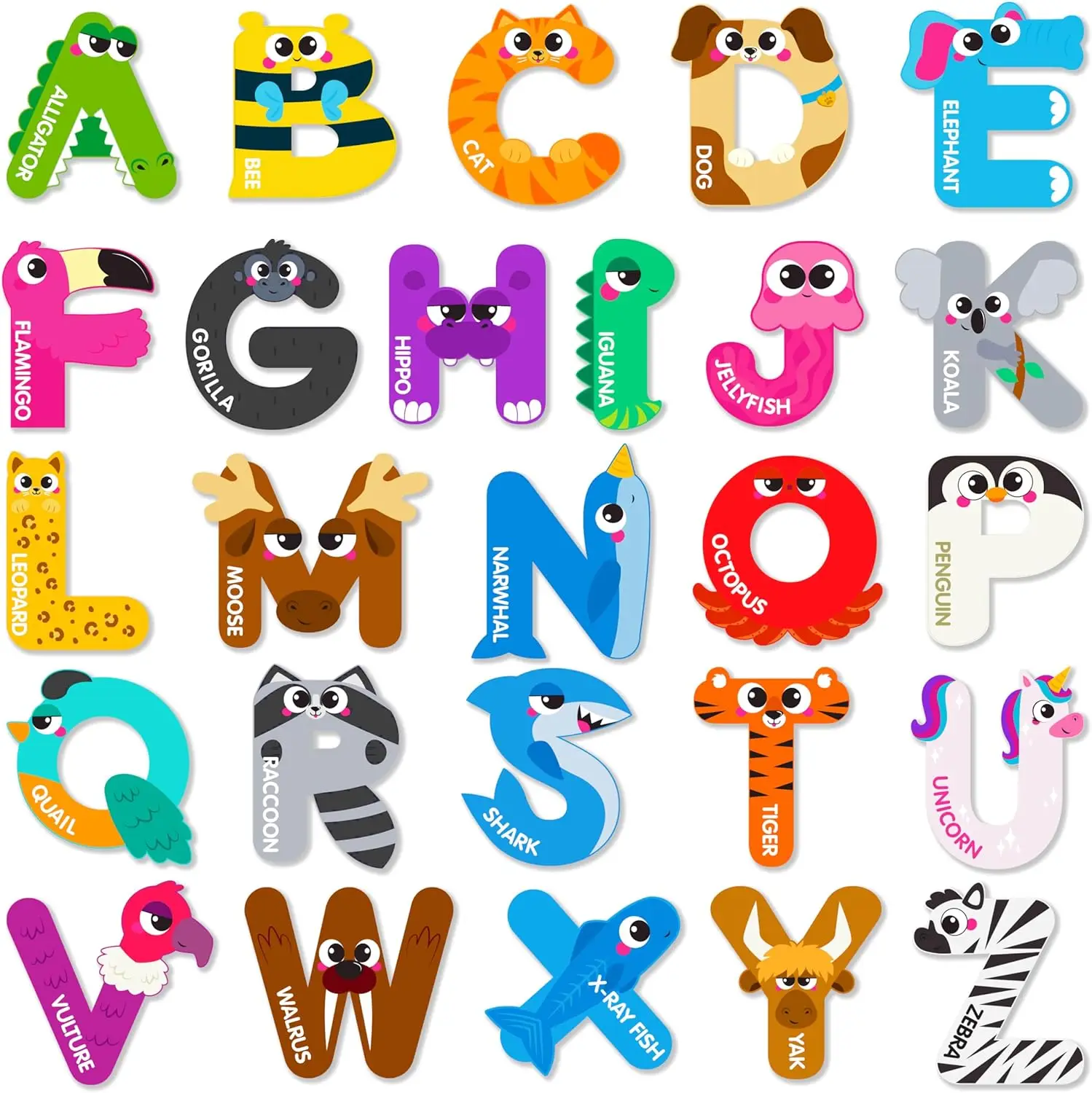 Magnetic Letters, Animal Alphabet Fridge Magnets for Toddlers 3 4 5 Years Old, 26 Uppercase Refrigerator Magnets, Large Si
Magnetic Letters, Animal Alphabet Fridge Magnets for Toddlers 3 4 5 Years Old, 26 Uppercase Refrigerator Magnets, Large Si