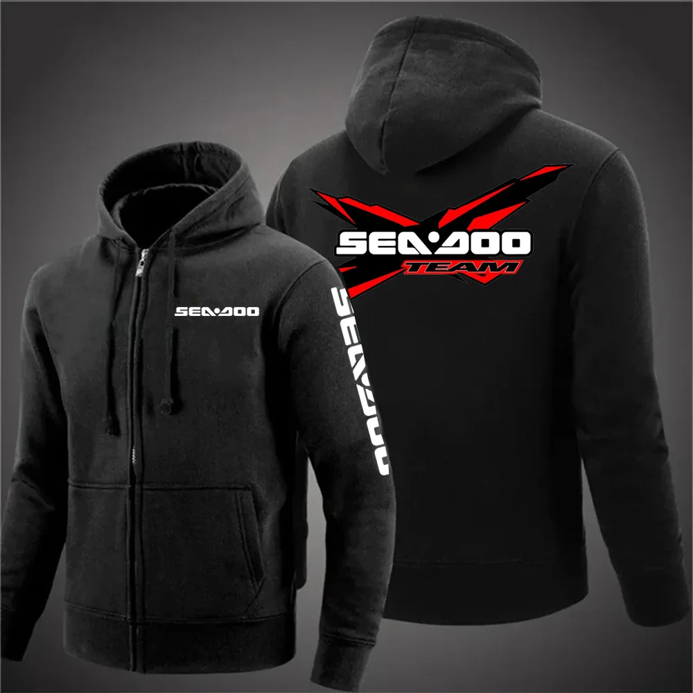 SEADOO Motorcycles New Spring and Autumn Popular Printing Designe Tops Casual Solid Color Zipper Pullover Hooded Coat
SEADOO Motorcycles New Spring and Autumn Popular Printing Designe Tops Casual Solid Color Zipper Pullover Hooded Coat