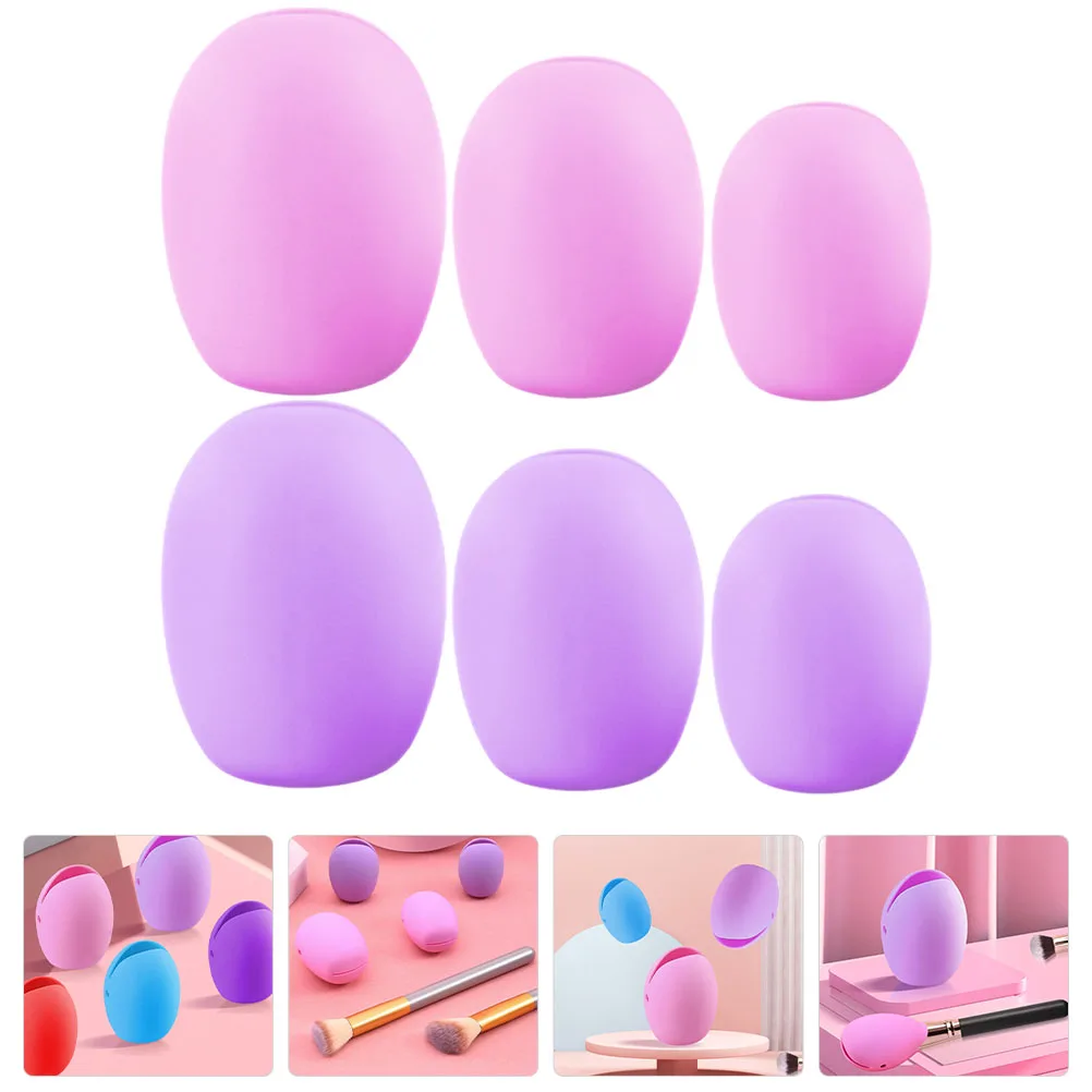 6pcs Makeup Covers Silicone Travel Brush Caps For Foundation Concealer Eyeshadow Brushes Storage Holders Reusable 
6pcs Makeup Covers Silicone Travel Brush Caps For Foundation Concealer Eyeshadow Brushes Storage Holders Reusable
